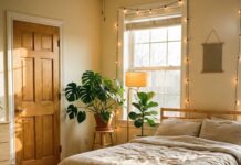 “침대 머리는 어디로?” 복을 부르고 돈이 모이는 ‘풍수지리 인테리어’ 핵심 배치법 3가지 햇살이 비치는 아늑한 침실에 침대가 안정적으로 배치된 모습, 풍수지리 인테리어의 편안함과 복을 상징하는 이미지