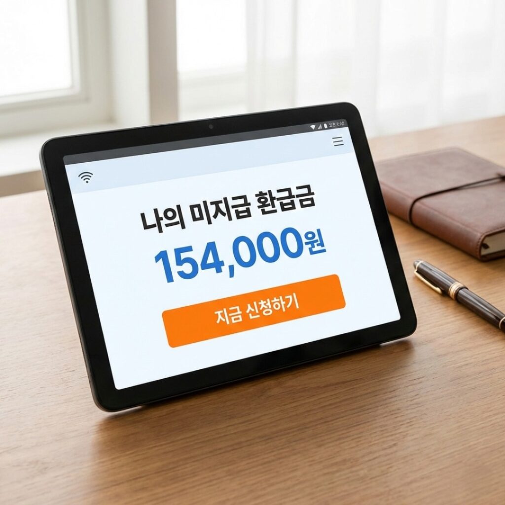 국민건강보험 환급금 신청부터 입금까지의 과정을 단계별로 알기 쉽게 설명한 세련된 인포그래픽